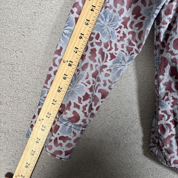Tommy Bahama Jeans Shirt Men’s Size M Island Crafted Blue Red Floral Print L/S - Picture 11 of 14